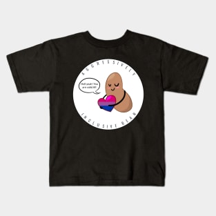 Bi Pride: Aggressively Inclusive Bean Kids T-Shirt